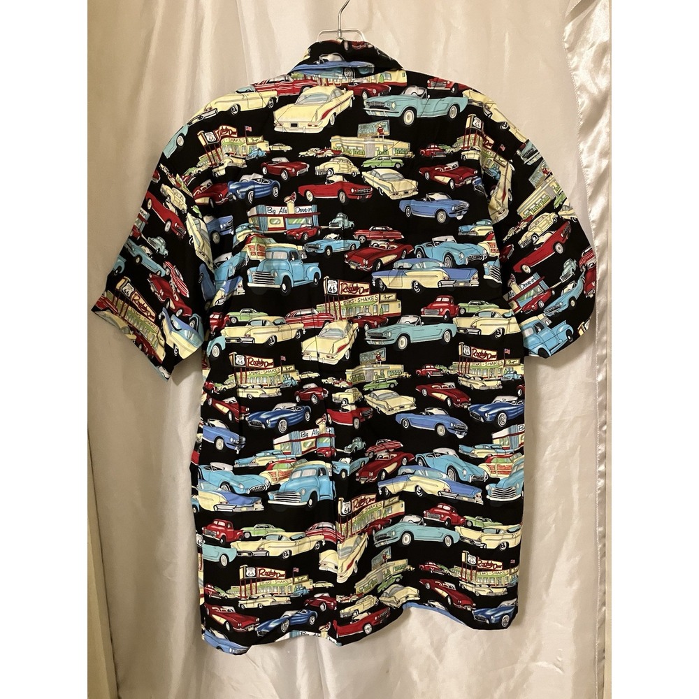 VTG NOS Yo Wear Max Boxxer Diner Drive-in Button-Up Shirt S USA NWT 100% Cotton - Picture 2 of 2